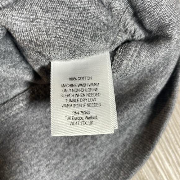 Thomas Parker NY 100% Cotton Quarter Zip Grey Sweater Shirt - Picture 3 of 6